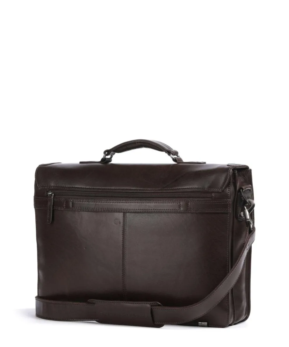 Novum Salvatore Aktentasche 17″ Rindsleder dunkelbraun