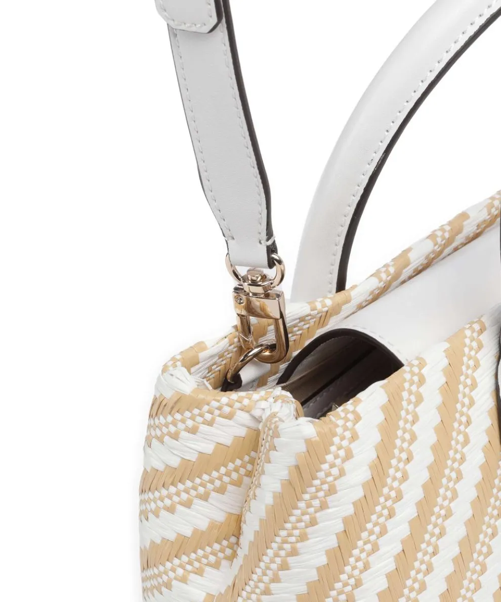 Simona Handtasche Polypropylen natur/weiß