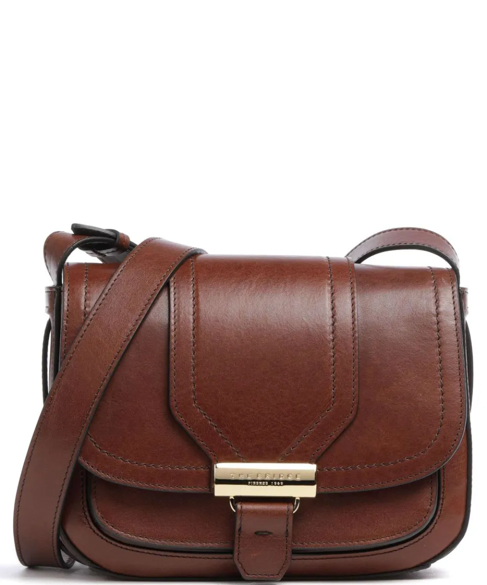 Benedetta Umhängetasche fein genarbtes Rindsleder braun