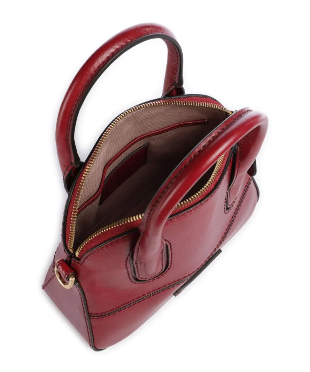 Iolanda Handtasche fein genarbtes Rindsleder dunkelrot