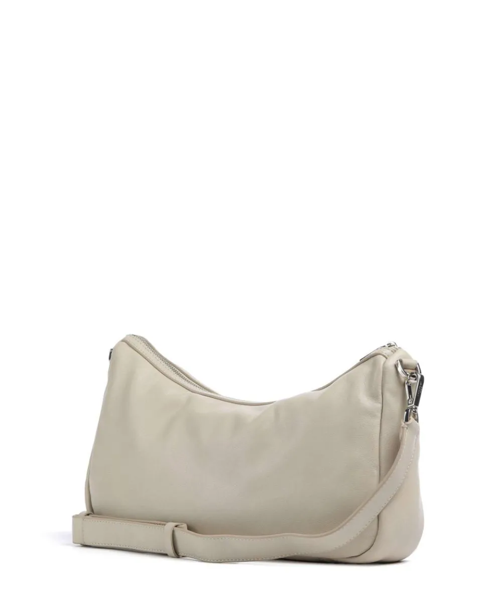 Maia Sheep Natural M Schultertasche Schafsleder beige