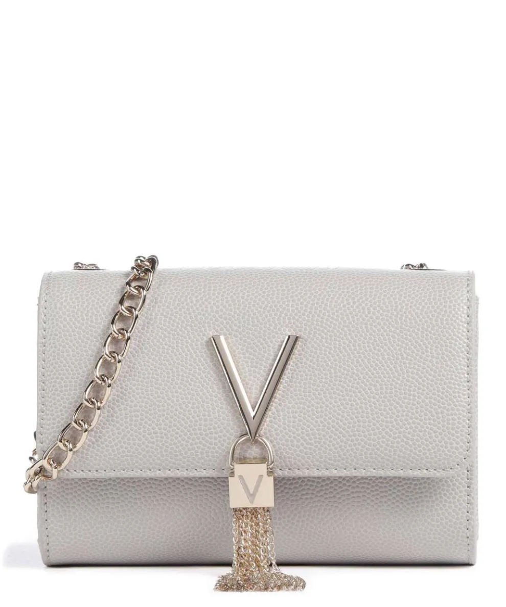 Divina Umhängetasche Lederimitat hellgrau