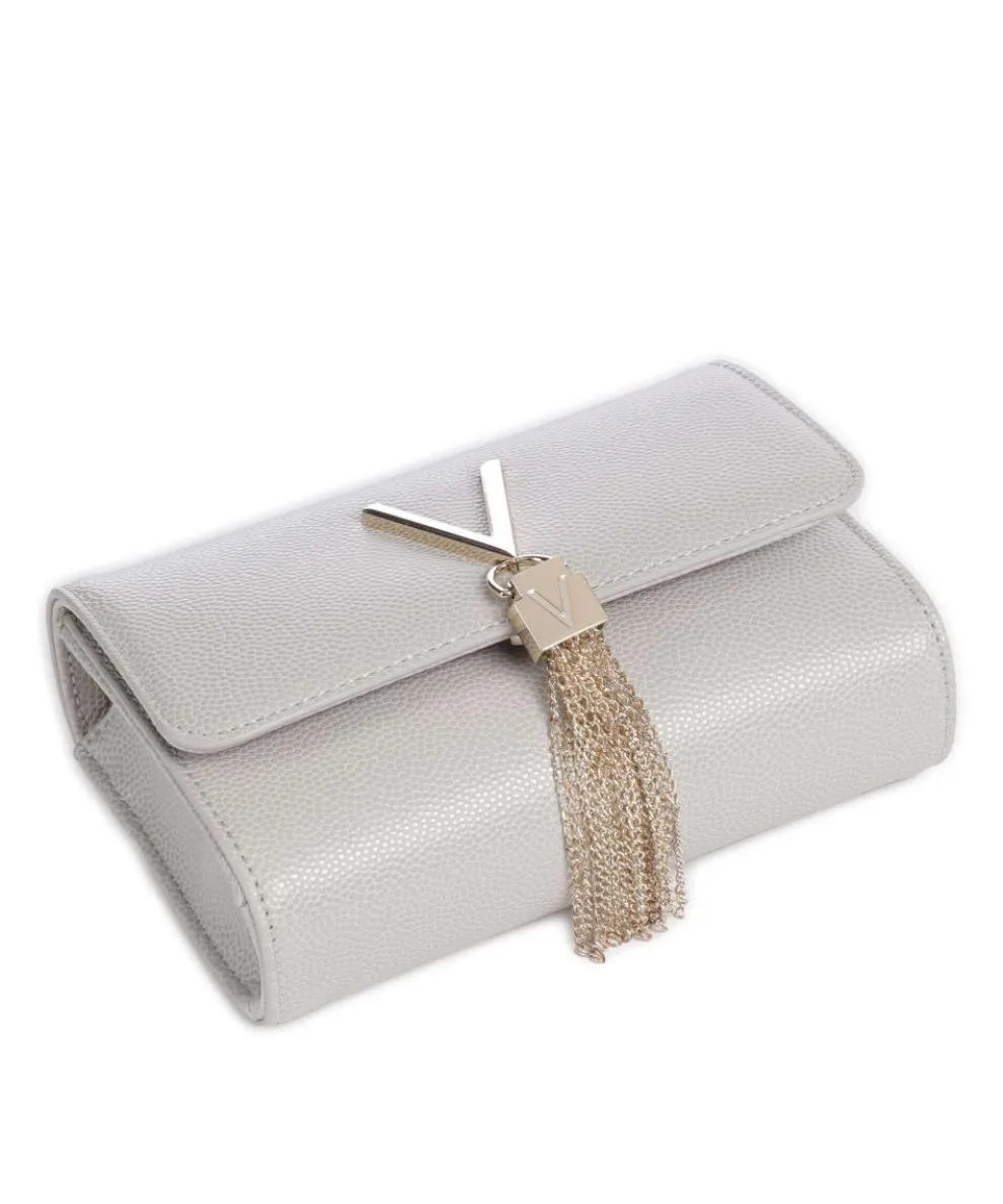 Divina Umhängetasche Lederimitat hellgrau