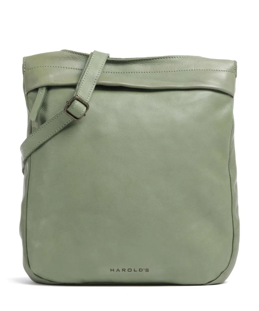 Submarine Schultertasche fein genarbtes Rindsleder grün