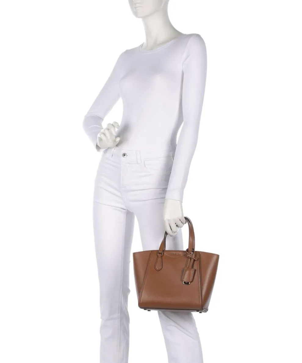 Taryn Handtasche genarbtes Rindsleder braun