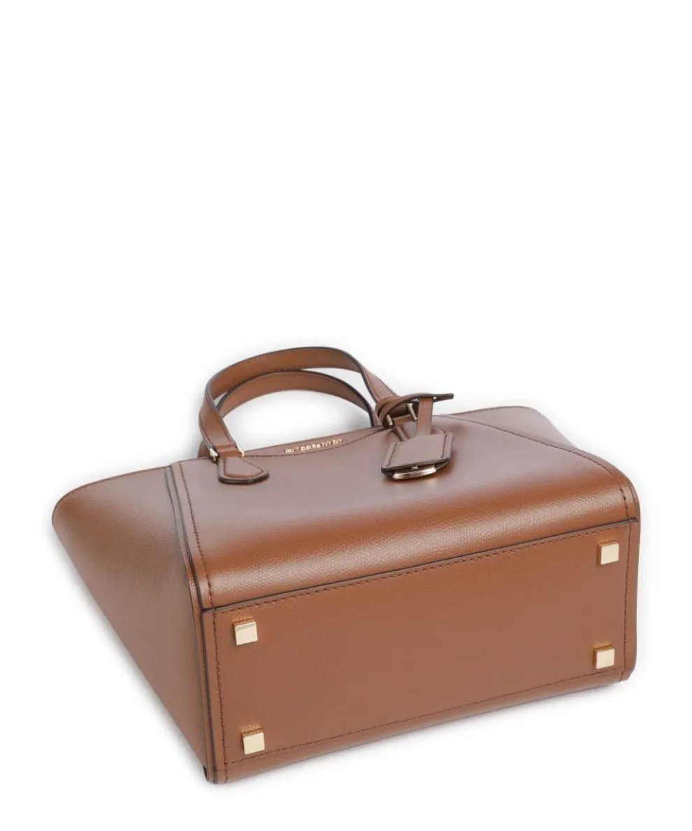 Taryn Handtasche genarbtes Rindsleder braun