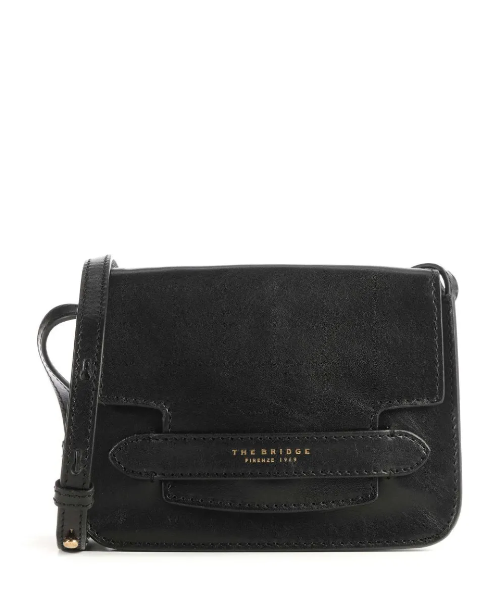 Lucrezia Umhängetasche fein genarbtes Rindsleder schwarz