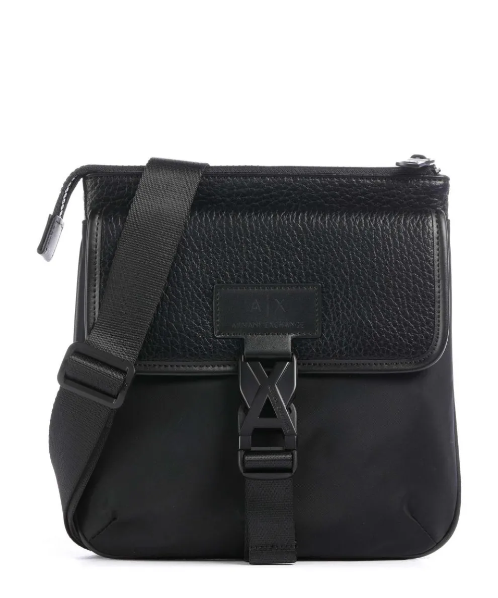 Simon Umhängetasche Lederimitat schwarz