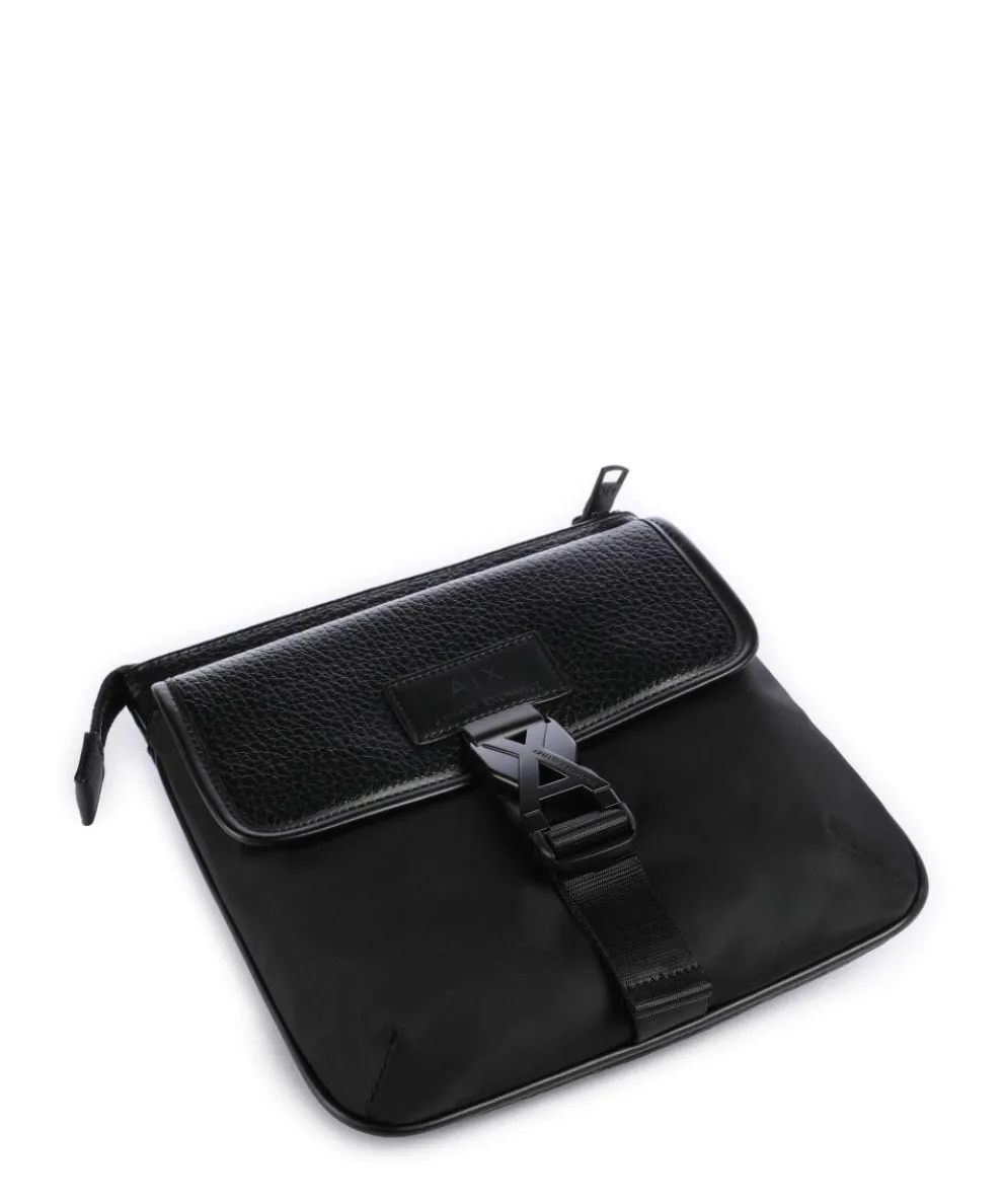 Simon Umhängetasche Lederimitat schwarz