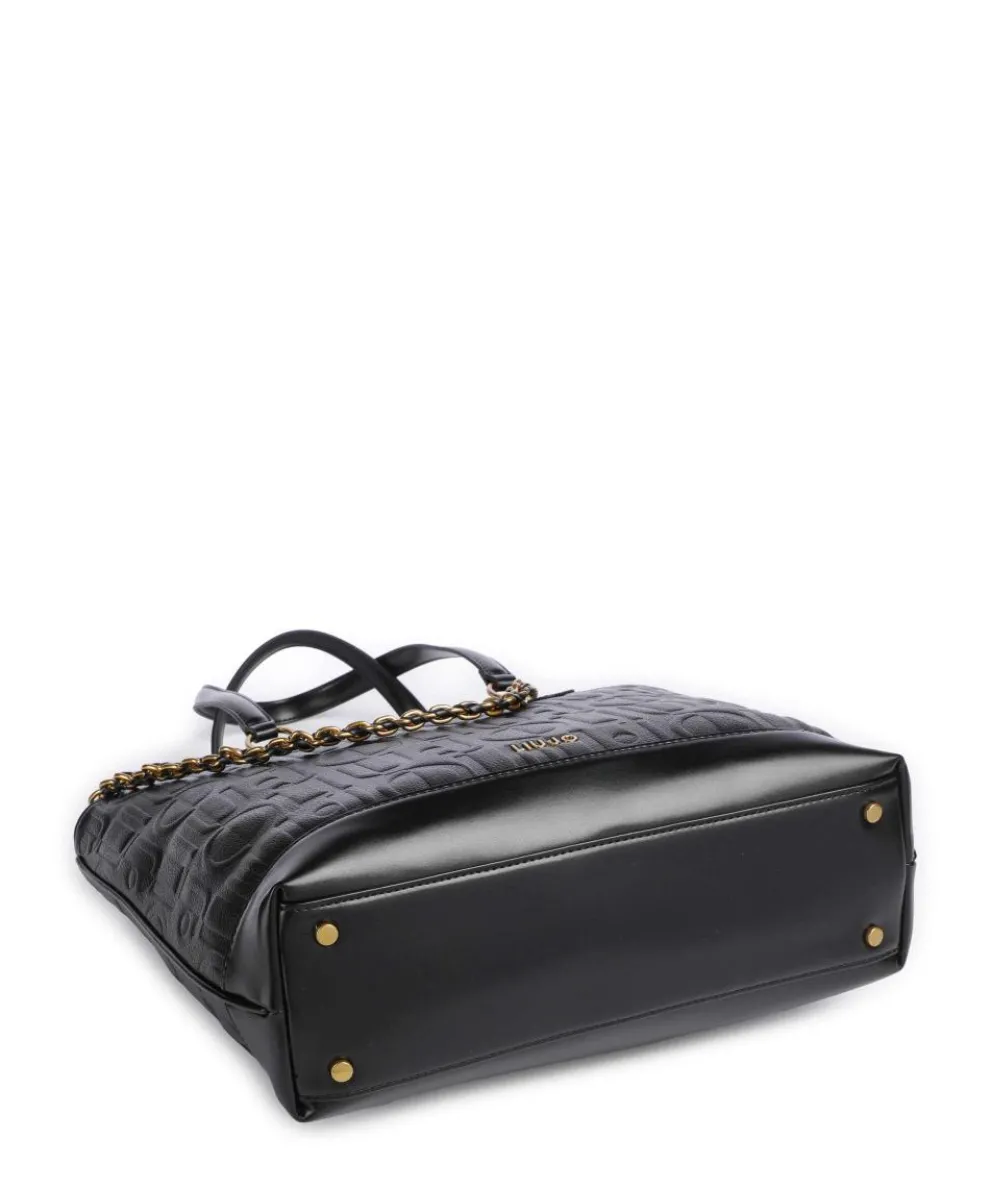 Adonide Shopper Lederimitat schwarz