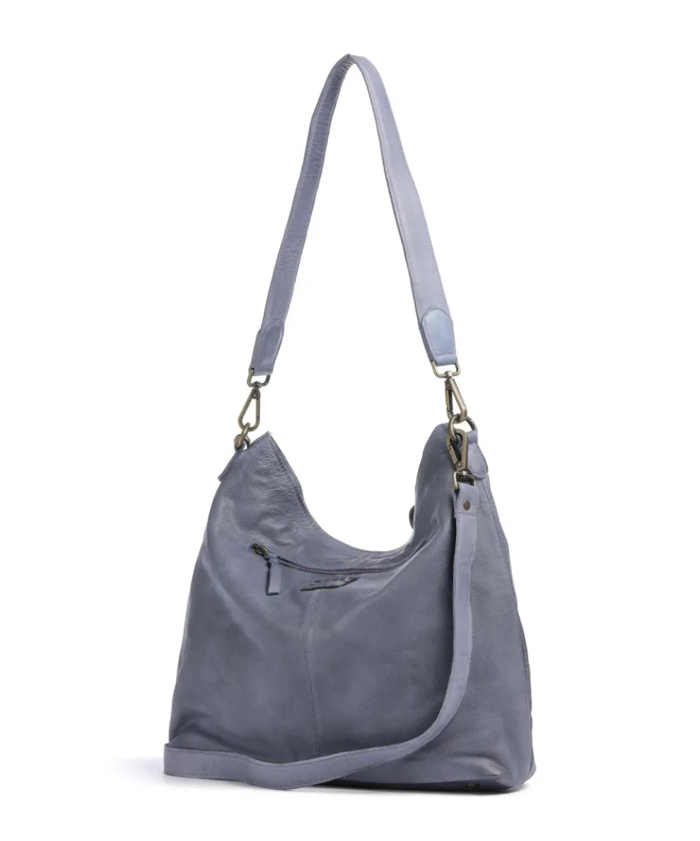 Paoliweg 2 Schultertasche genarbtes Leder lavendel