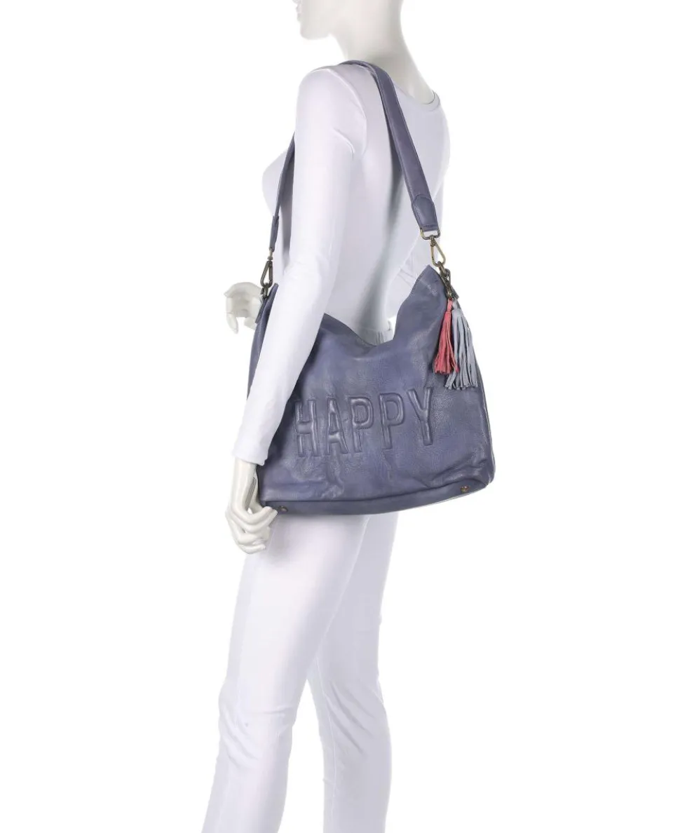 Paoliweg 2 Schultertasche genarbtes Leder lavendel