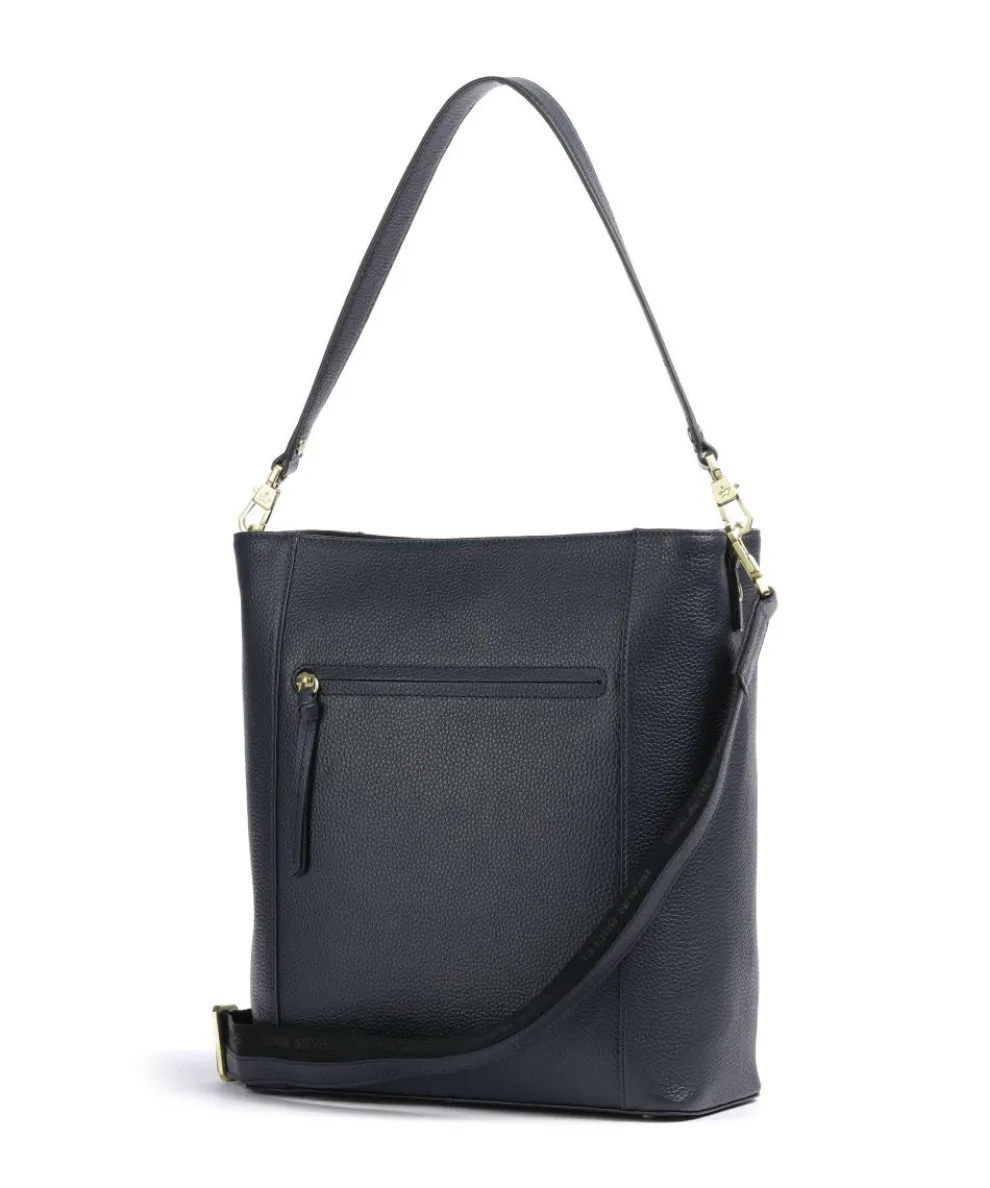 Hanna Shopper 13″ genarbtes Leder navy