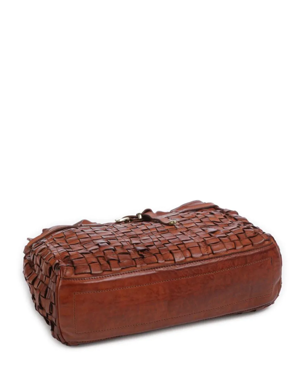 Handtasche fein genarbtes Rindsleder cognac