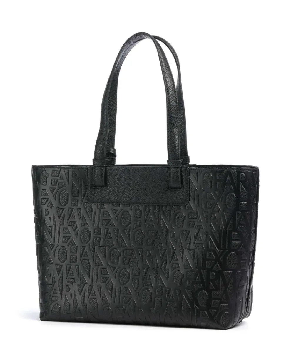 Liz M Shopper Lederimitat schwarz