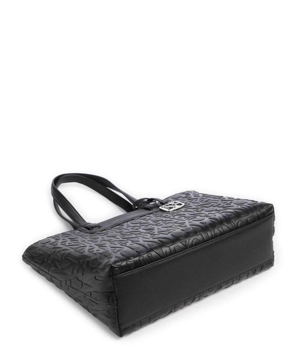 Liz M Shopper Lederimitat schwarz