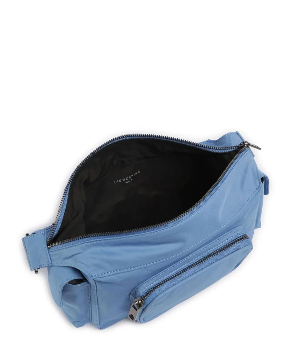 Lila Nylon S Schultertasche Textil blau