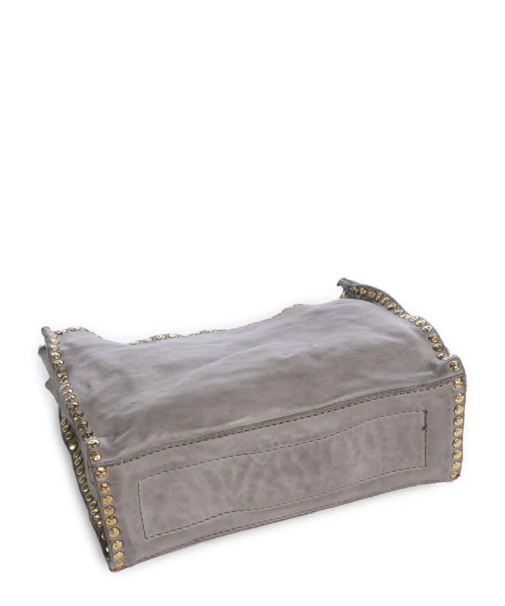 Umhängetasche fein genarbtes Rindsleder stein