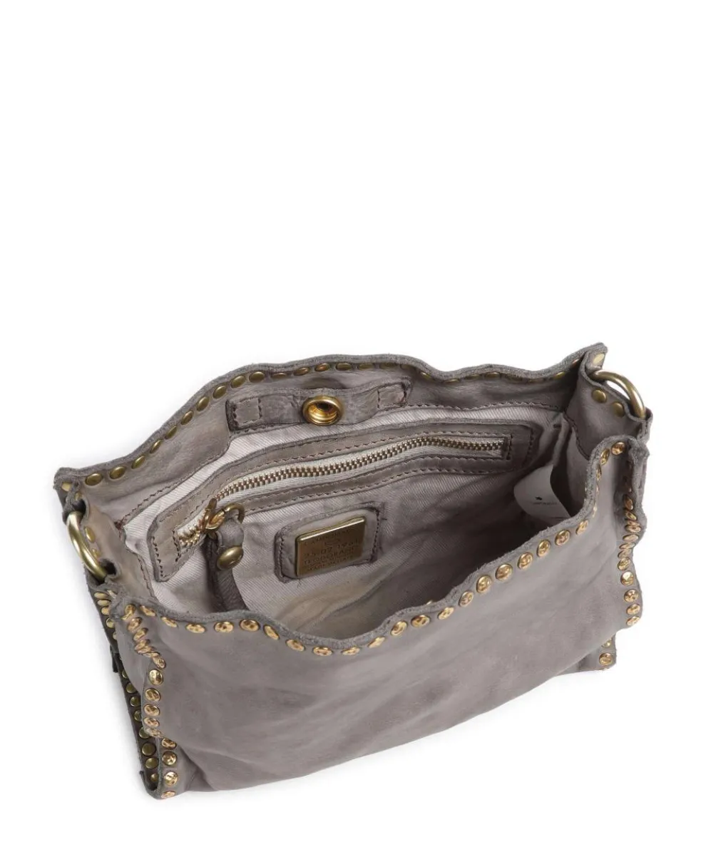 Umhängetasche fein genarbtes Rindsleder stein