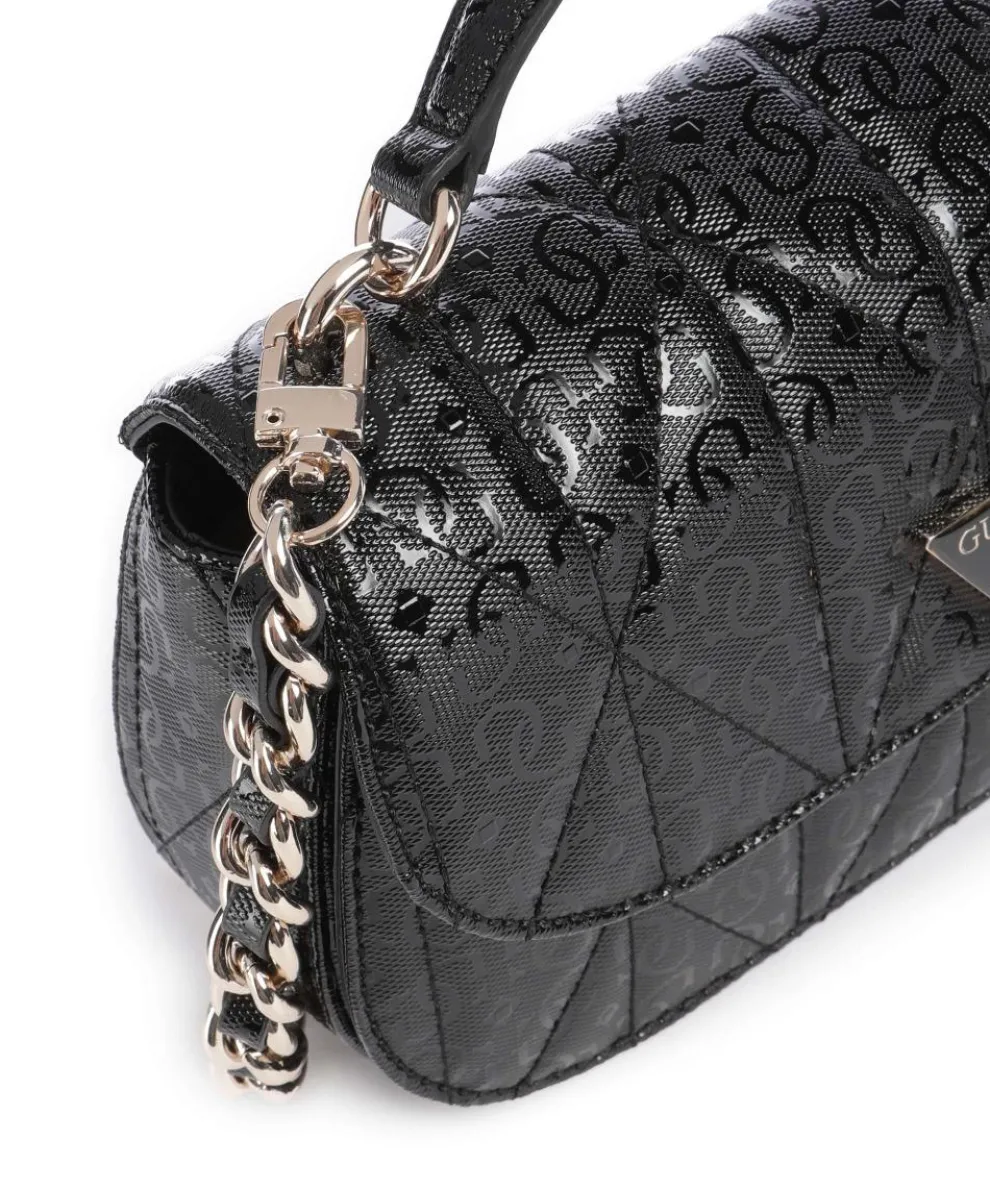 Aldina G-Shine Handtasche Lederimitat schwarz