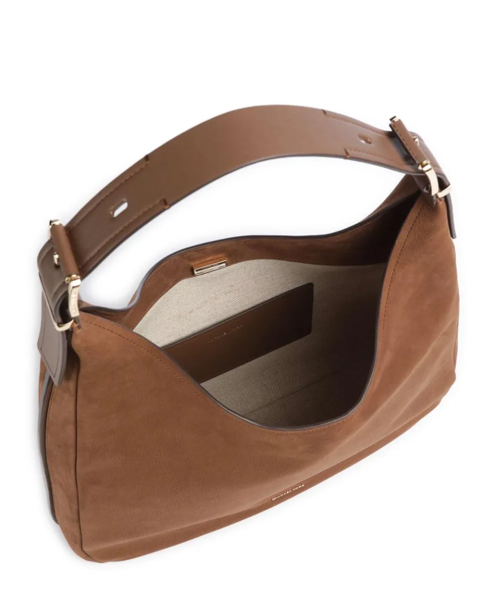 Nolita Large Beuteltasche aufgerautes Rindsleder braun