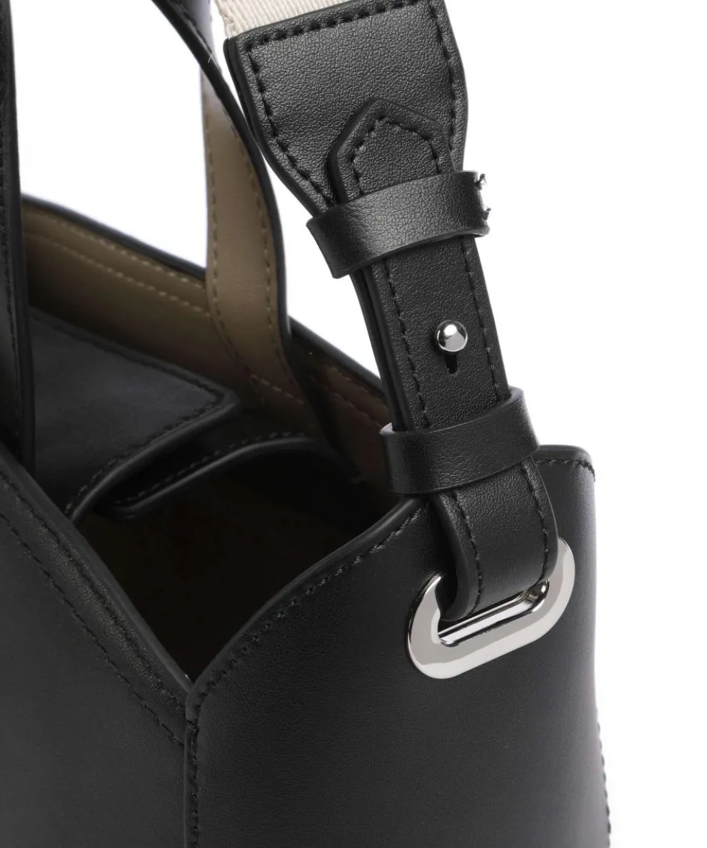 K/Circle Small Handtasche fein genarbtes Rindsleder schwarz