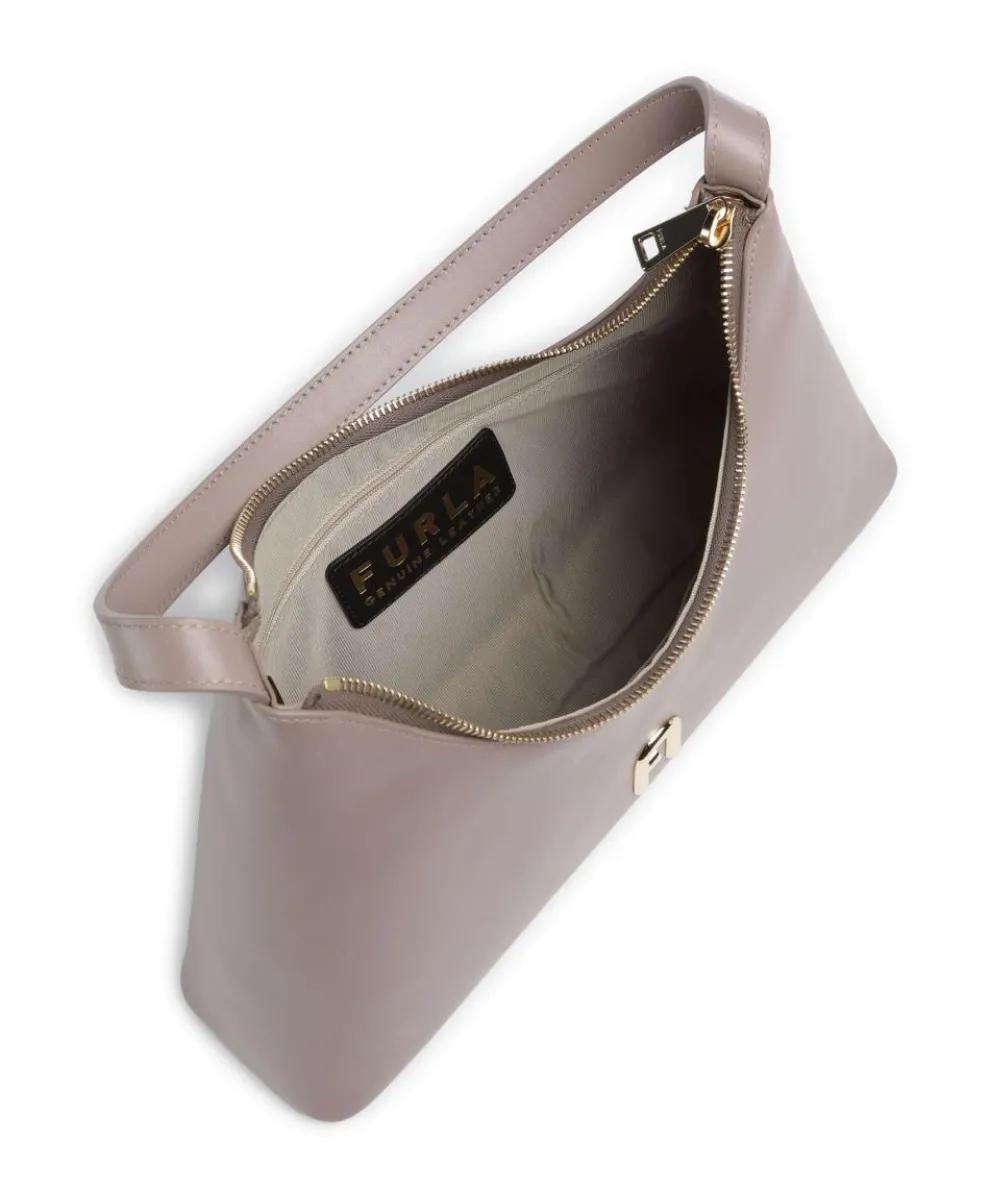 Diamante S Schultertasche Leder taupe
