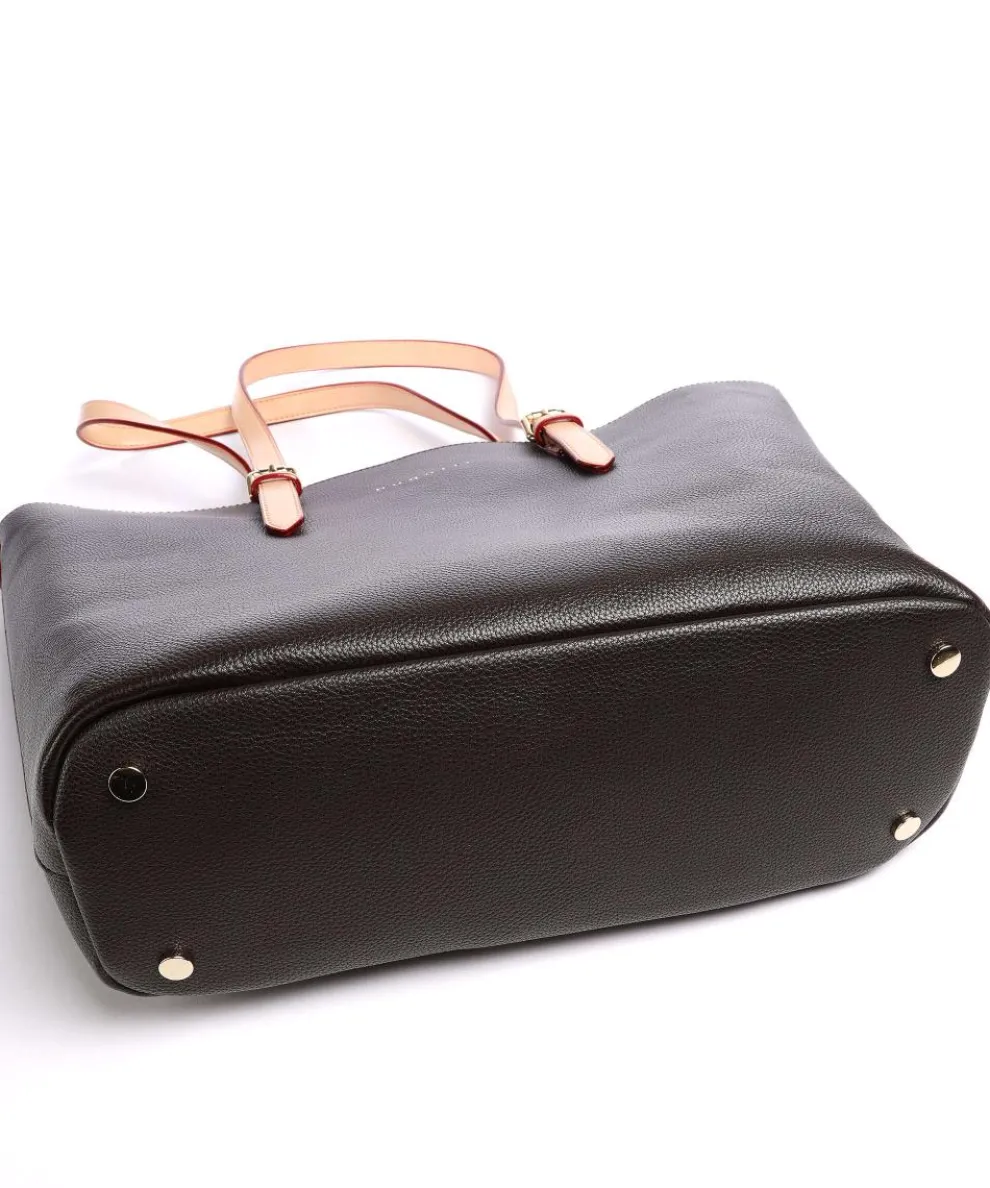 Ella Shopper Lederimitat dunkelbraun