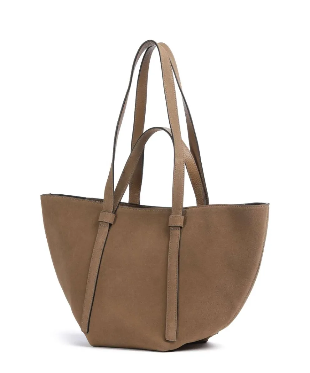 Suede Cosmo Medium Shopper aufgerautes Leder camel