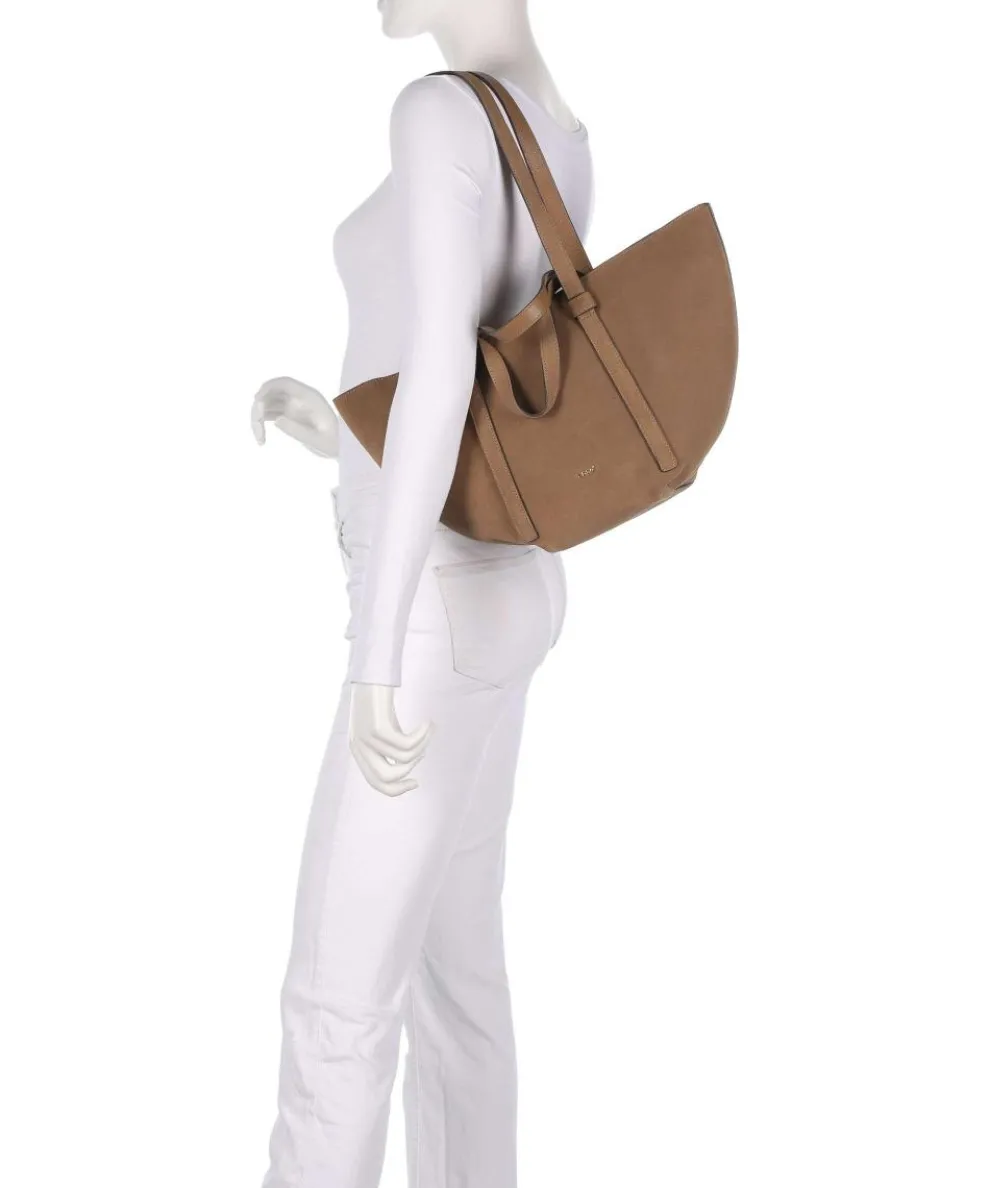 Suede Cosmo Medium Shopper aufgerautes Leder camel