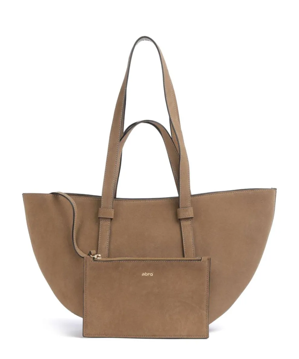 Suede Cosmo Medium Shopper aufgerautes Leder camel