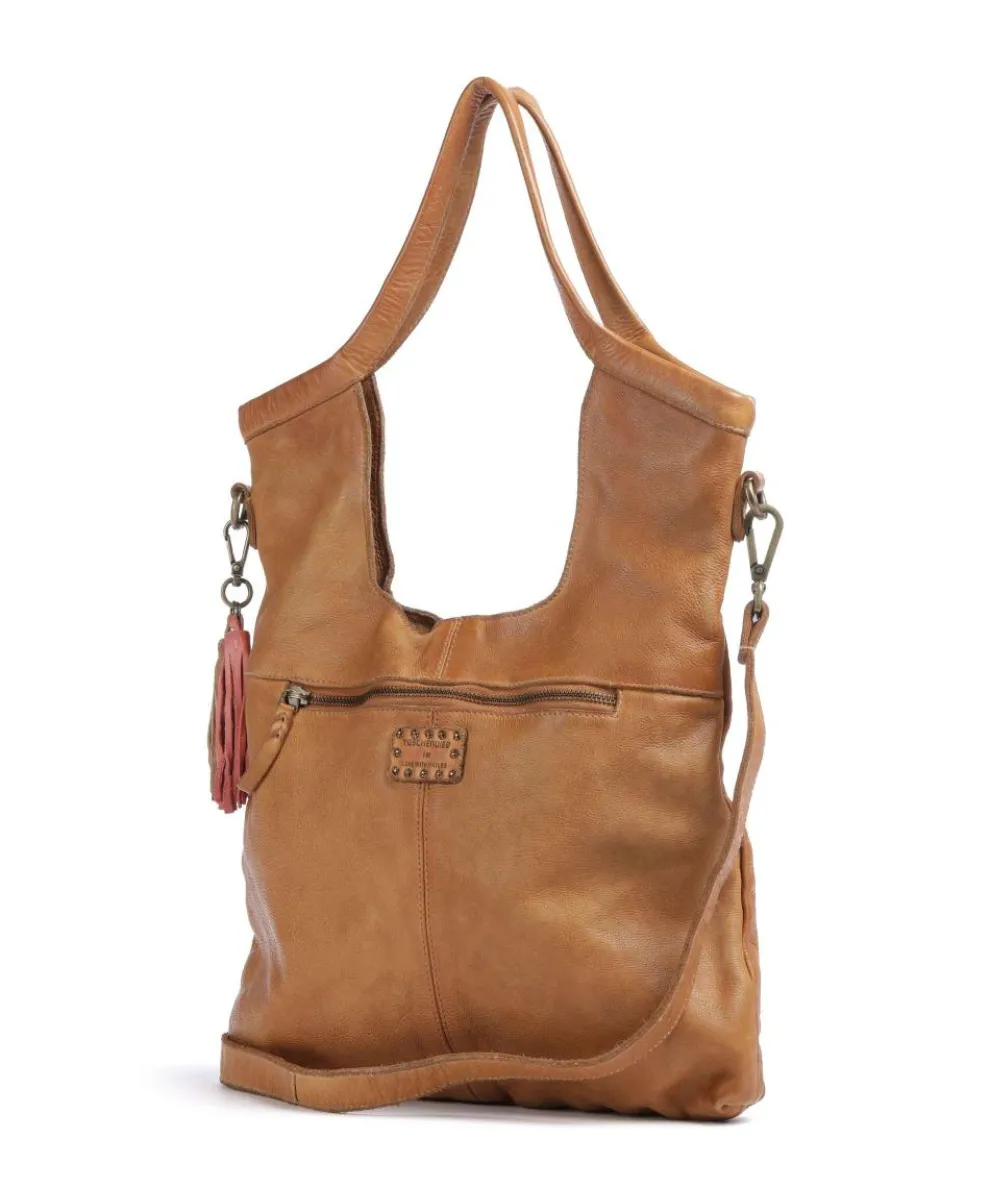 Freundgasse 2 Shopper genarbtes Leder braun