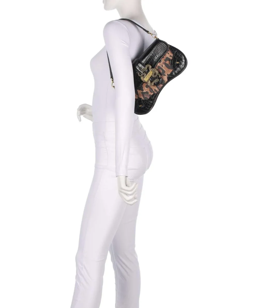 Iconic Snakes Schultertasche Lederimitat schwarz