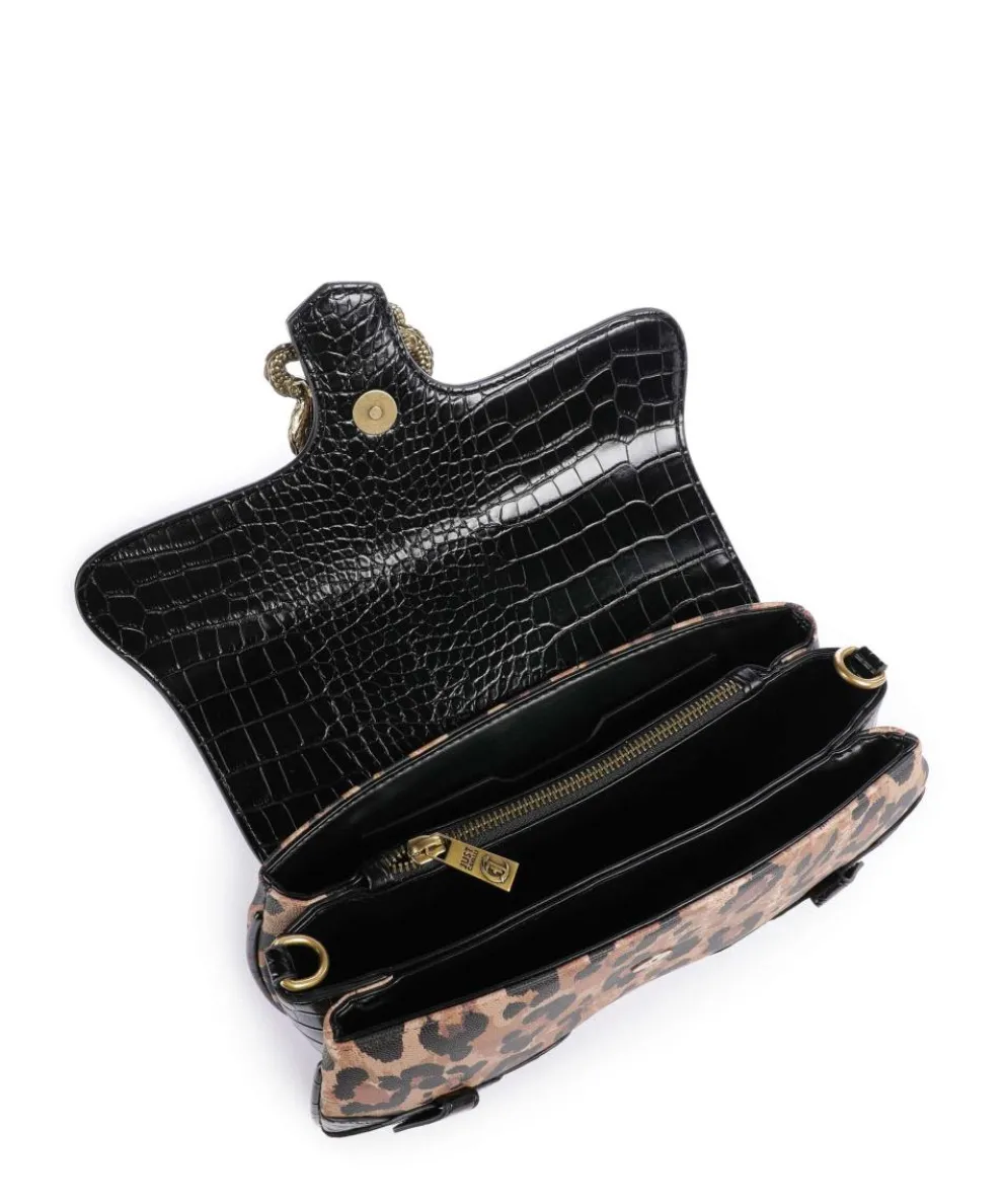 Iconic Snakes Schultertasche Lederimitat schwarz