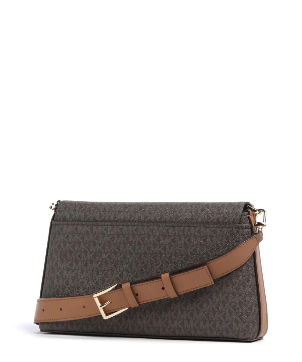 Nessa Large Schultertasche Lederimitat dunkelbraun