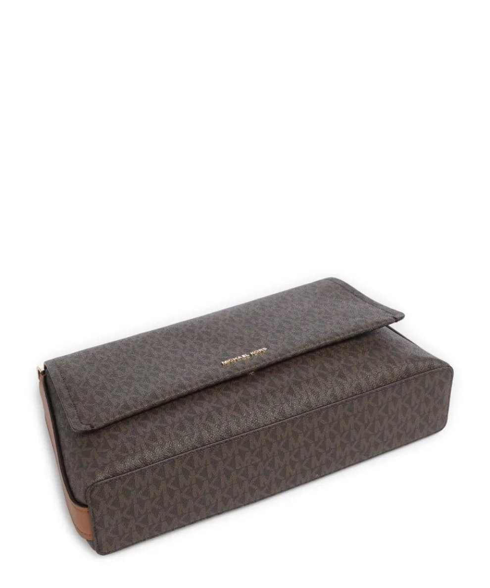 Nessa Large Schultertasche Lederimitat dunkelbraun