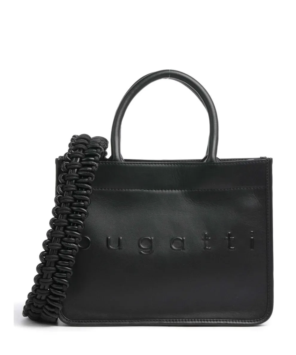 Daphne Handtasche Lederimitat schwarz