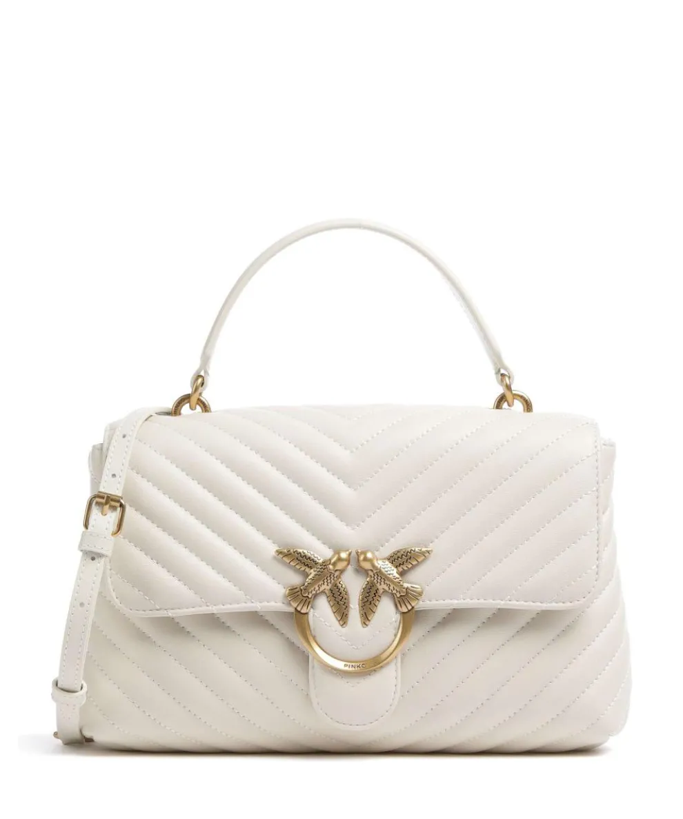 Love Lady Puff Classic Handtasche Schafsleder elfenbein