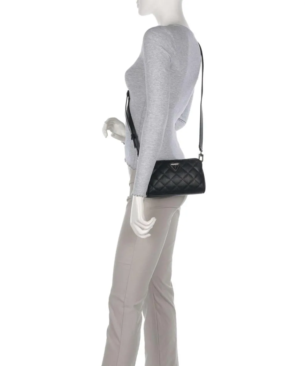 Carly Eco Umhängetasche Lederimitat schwarz