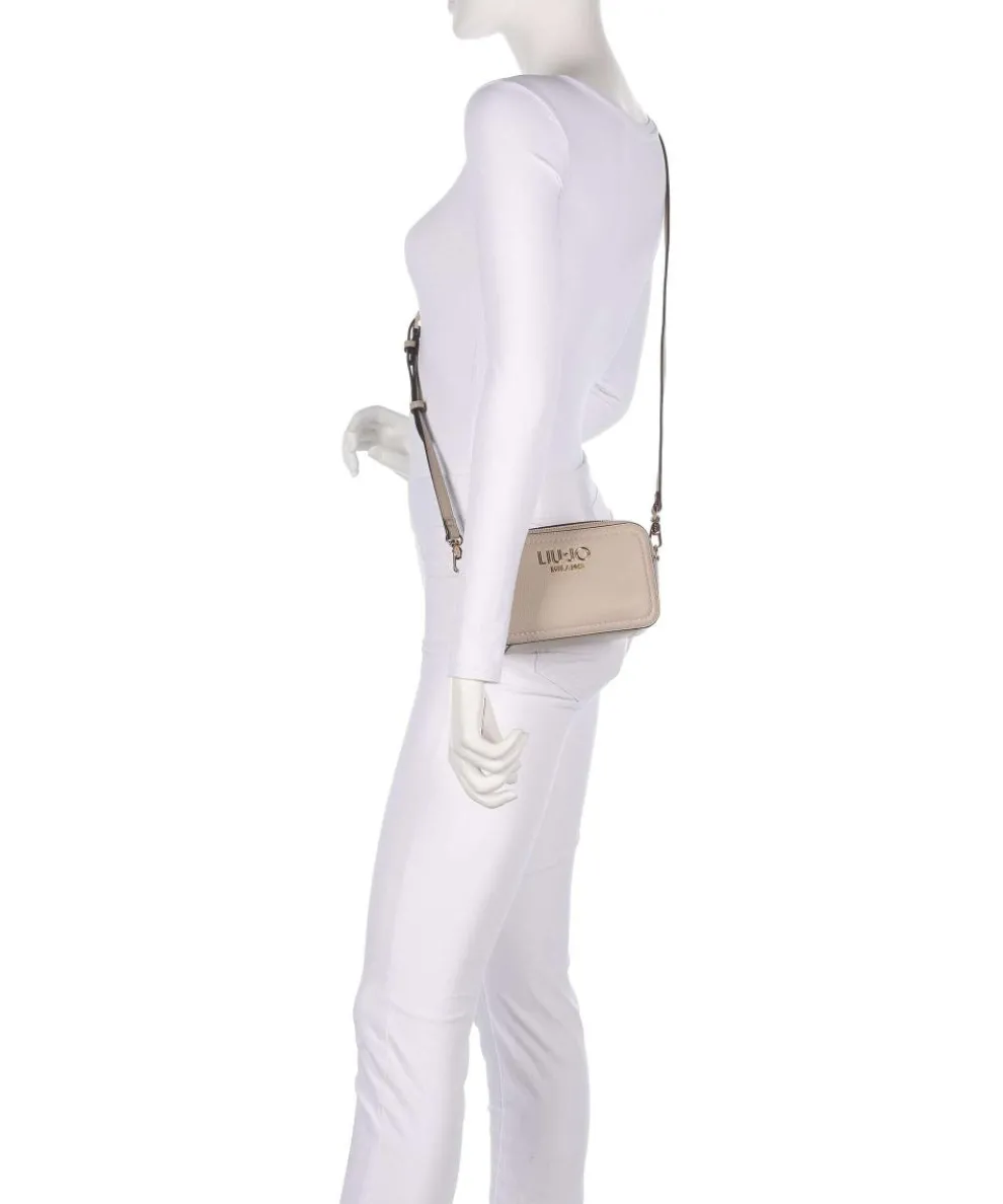 Ridhi S Umhängetasche Lederimitat beige