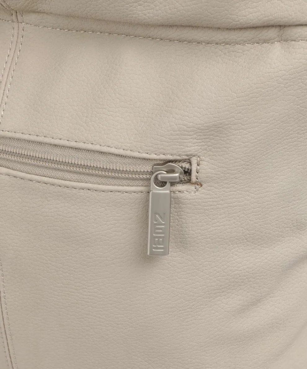 Mademoiselle.M M12 Beuteltasche Lederimitat beige