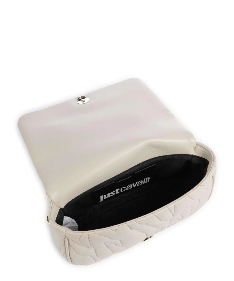 Quilted Zebra Schultertasche Lederimitat creme