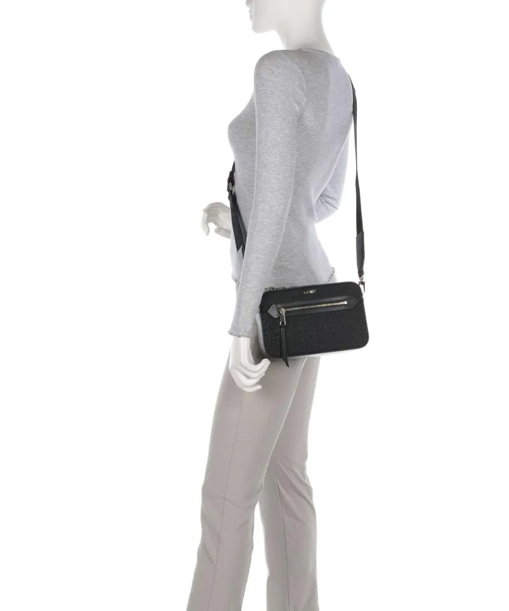 Bryant Umhängetasche fein genarbtes Rindsleder, Polyester schwarz