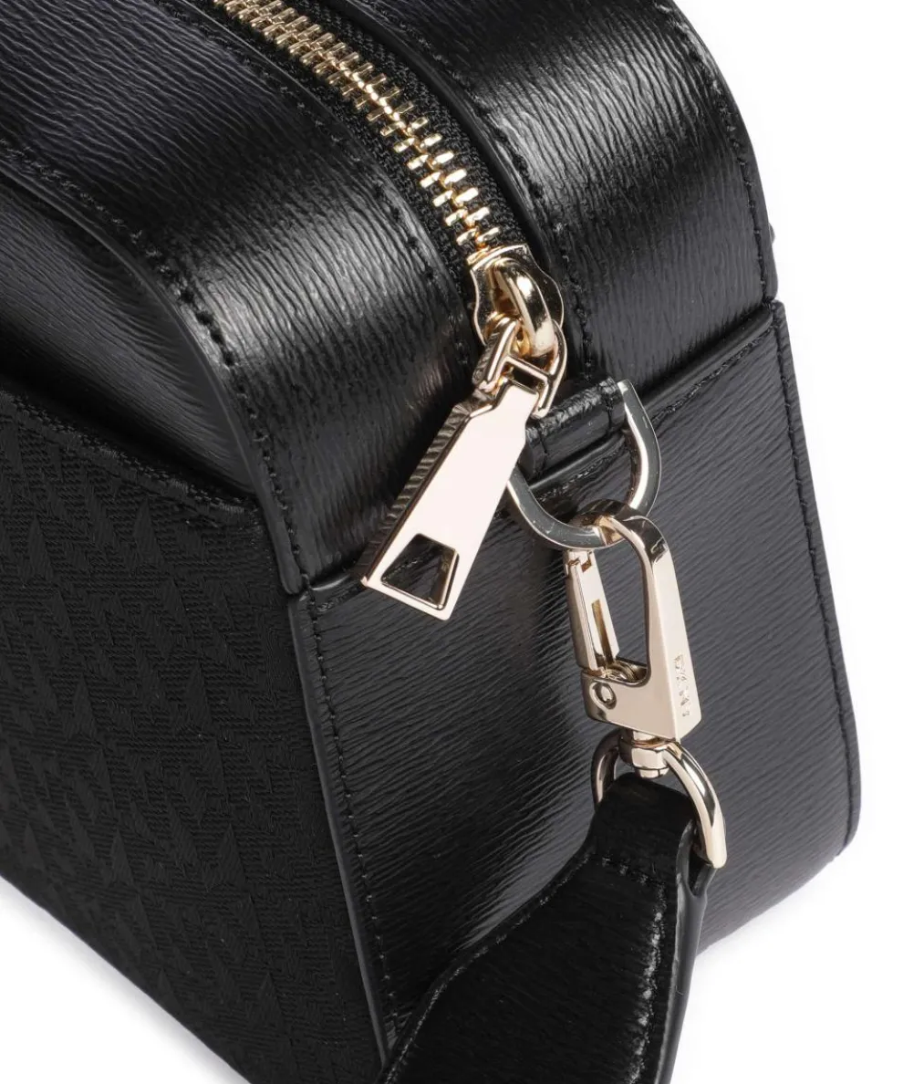 Bryant Umhängetasche fein genarbtes Rindsleder, Polyester schwarz