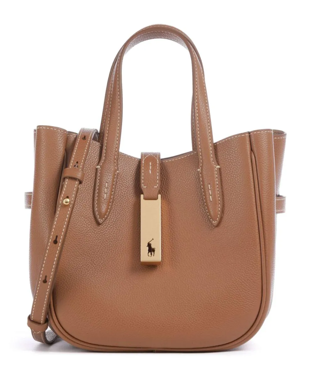 ID Collection Small Handtasche genarbtes Rindsleder braun