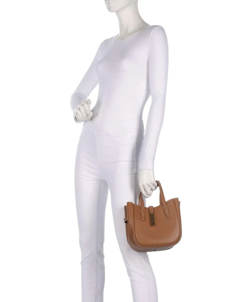 ID Collection Small Handtasche genarbtes Rindsleder braun