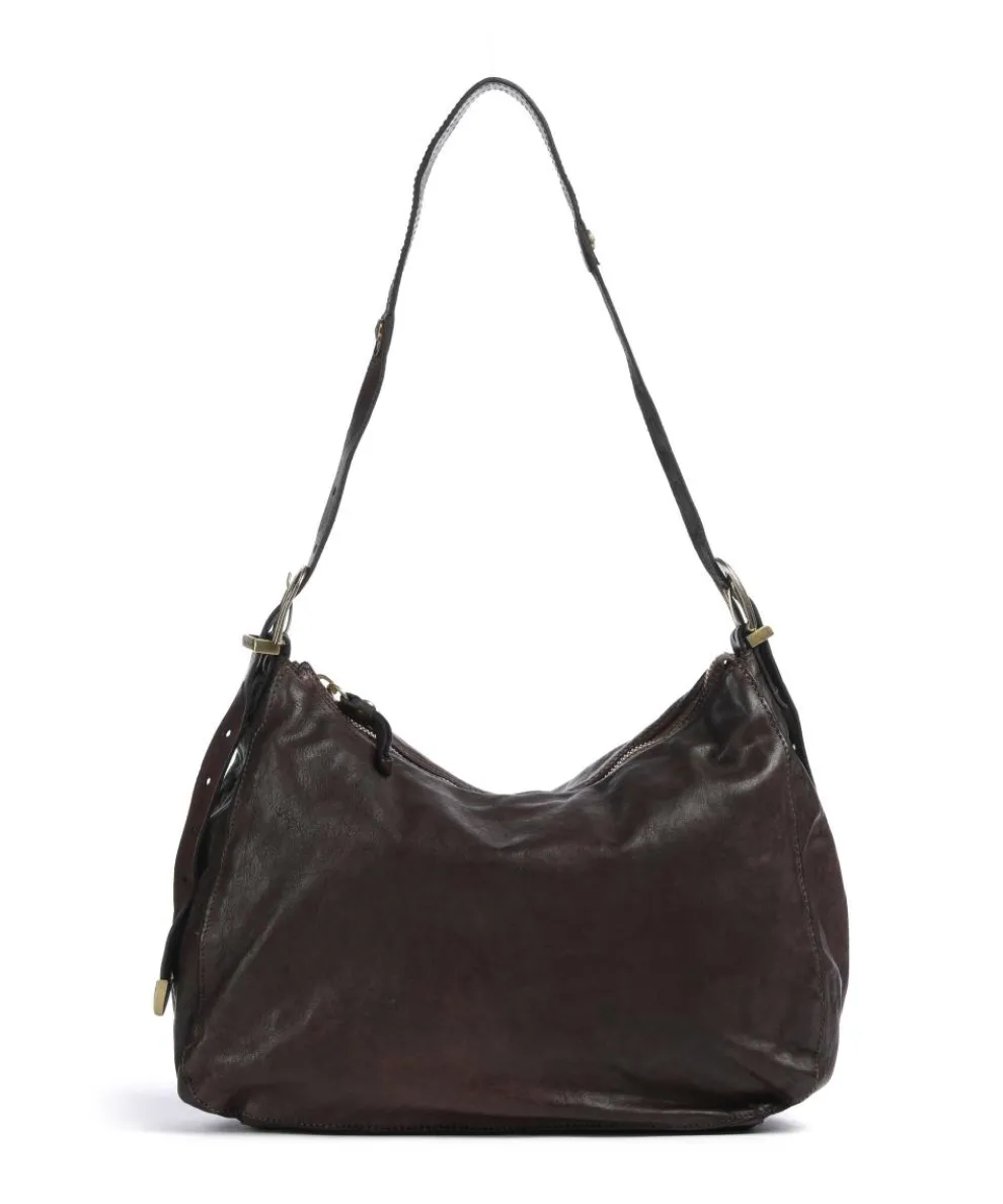 Beuteltasche genarbtes Rindsleder dunkelbraun