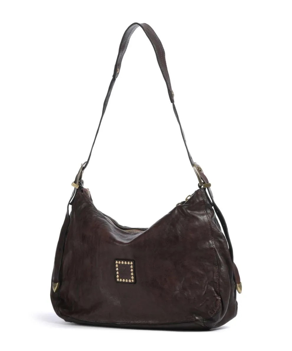 Beuteltasche genarbtes Rindsleder dunkelbraun