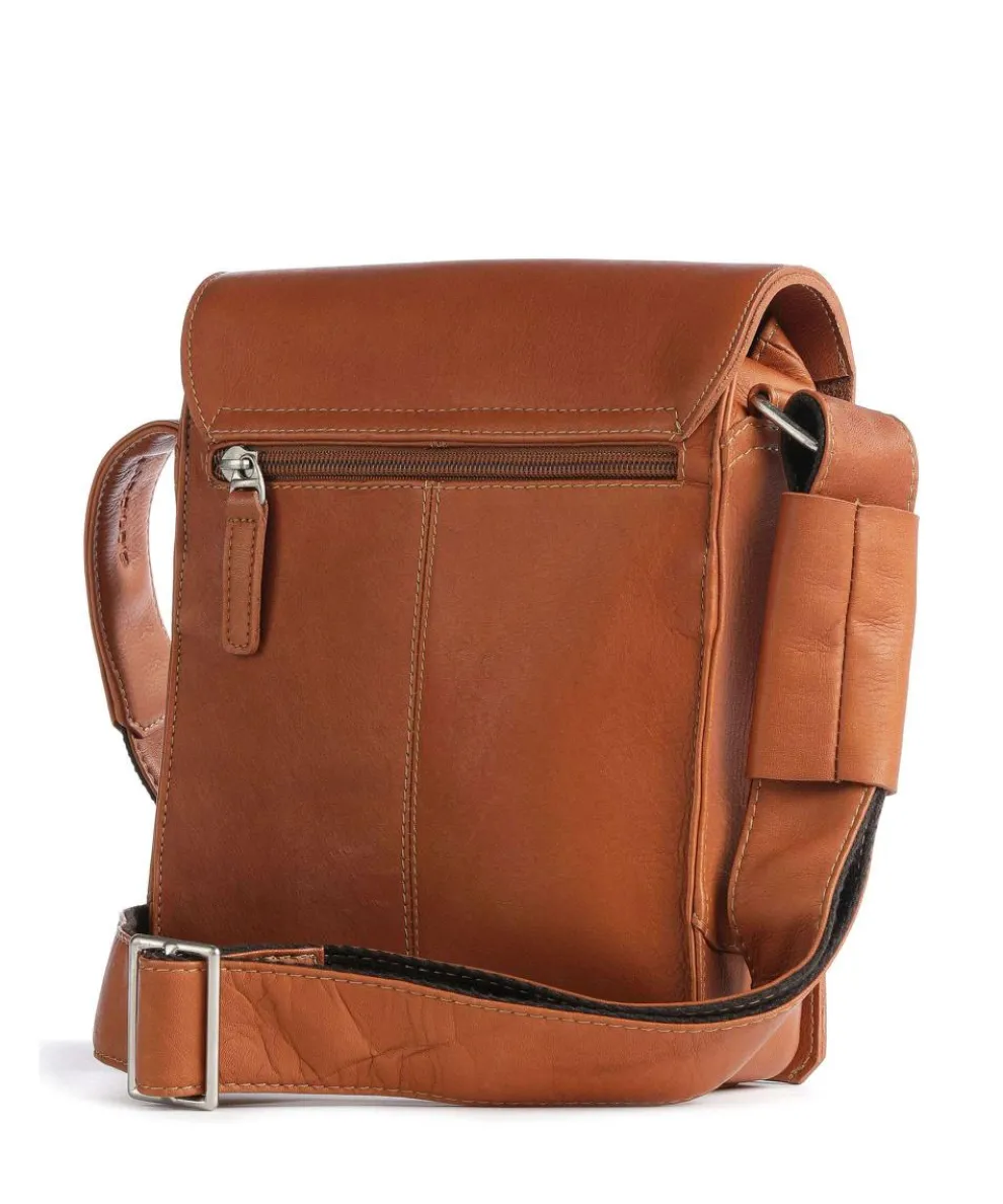 Campo Umhängetasche fein genarbtes Leder cognac