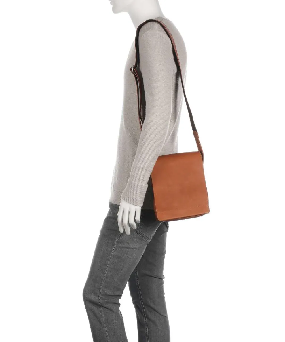 Campo Umhängetasche fein genarbtes Leder cognac